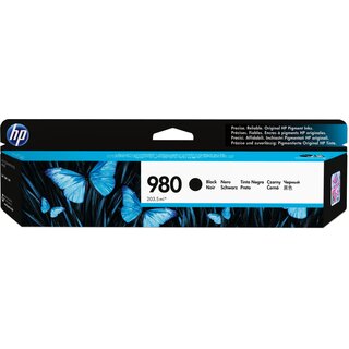 Tintenpatrone HP D8J10A - 980A, Inhalt: 203,5 ml, schwarz