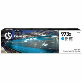 Tintenpatrone HP F6T81AE - 973X, Reichweite: 7.000 Seiten, cyan