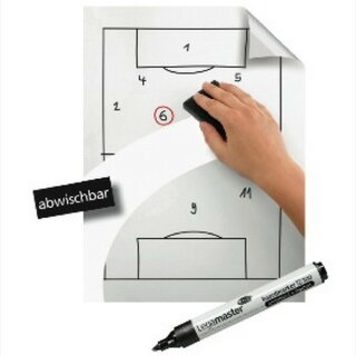Folie Magic-Chart, auf Rolle, Whiteboard, 60cmx0,8m, PP,...