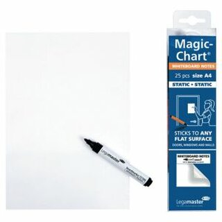 Folienrolle Legamaster Magic Chart 159100-A4, elekt. haftend, blanco, 25 Blatt