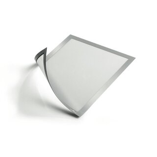 Sichtrahmen, magnetisch, PVC-Hartfolie, A4, silber