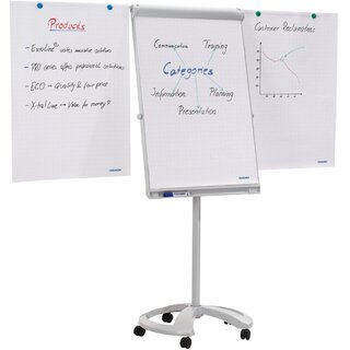 Flipchart Franken FC81 Deluxe Mae: 67 x 95 cm, grau