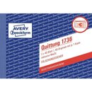 Quittungsblock Avery Zweckform 1736, MwSt.-Nachweis, A6...