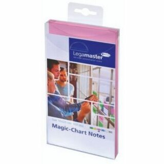 Magic Chart Notes Legamaster 159409, elektrostatisch haftend, 10x20, rosa, 100St