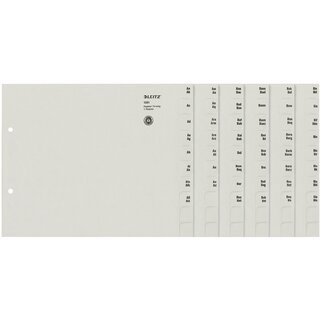 Registerserie Leitz 1351, A-Z, A4, aus Papier, fr 75 Ordner