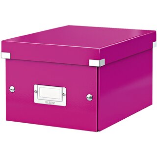 Archivbox Leitz 6043 WOW, Click n Store, Gre: S, Mae: 220x160x282mm, pink