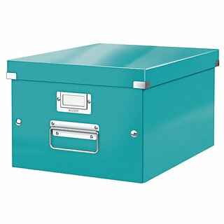 Archivbox Leitz 6044 WOW, Click n Store, Gre: M, Mae: 281x200x370mm, eisblau