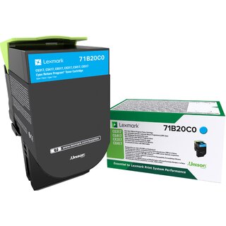 Toner Lexmark 71B20C0, cyan