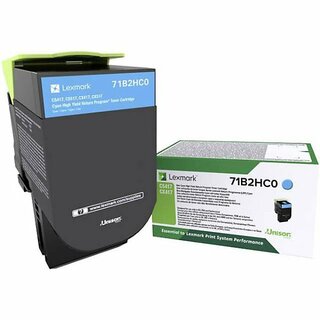 Rckgabetoner Lexmark 71B2HC0, Reichweite: 3.500 Seiten, cyan