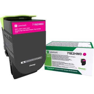 Rckgabetoner Lexmark 71B2HM0, Reichweite: 3.500 Seiten, magenta