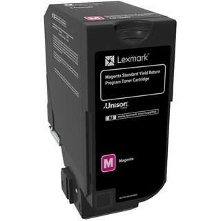 Toner Lexmark 74C2SM0, Reichweite: 7.000 Seiten, magenta