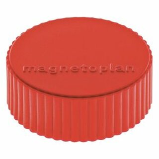 Haftmagnet Magnetoplan 16600, Durchmesser: 34mm, rot, 10 Stck