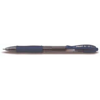 PILOT Gelschreiber G2-10 2627003, nachfllbar, dokumentenecht, 0,38 mm, blau