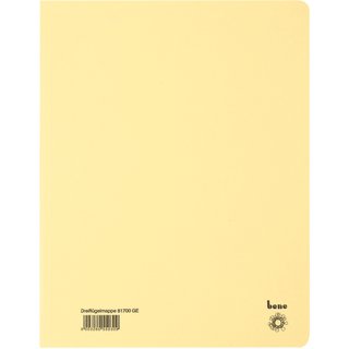 Einschlagmappe, Karton (RC), 3 Klappen, A4, fr: 250 Blatt, gelb