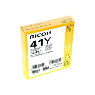 Tintenpatrone Ricoh 405764 GC 41Y, Reichweite: 2.200 Seiten, gelb