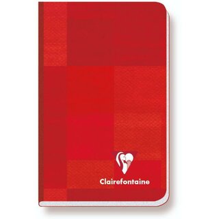 Clairefontaine Notizheft 9592C, DIN A7+, 90 x 140, kariert, 96 Blatt, sortiert