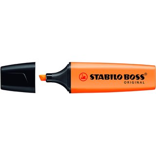 Textmarker BOSS ORIGINAL, nachfllbar, Ksp., 2-5mm, Schreibf.: orange