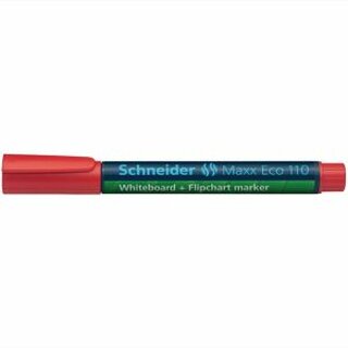 Boardmarker Schneider Maxx Eco 110, Rundspitze, Strichstrke: 1-3mm, rot