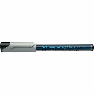 OHP-Stift Schneider Maxx 223F, wasserlslich, Strichstrke: 0,7mm, schwarz
