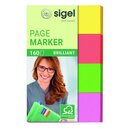 Haftmarker Sigel HN630, 4-farbig, 50 x 80mm, sortiert, 4...