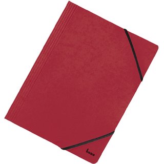 Einschlagmappe Vario, Karton, 425 g/m, 3 Klappen, A4, rot