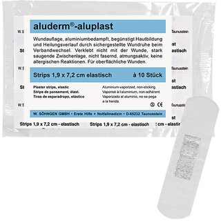 Pflasterstrips Shngen Aluderm 1009166, 19 x 72mm, 10 Stck