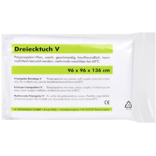 Dreiecktuch Shngen V 1010004, 96 x 96 x 136cm, wei