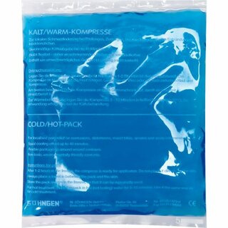 Thermo-Kompresse Shngen 1012036, Mae: 13 x 14 cm, warm/kalt, blau