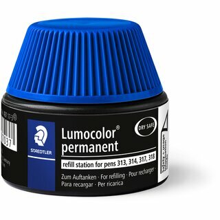 STAEDTLER Nachf�llstation Lumocolor 487 17-3, f�r OHP-Faserschreiber, blau