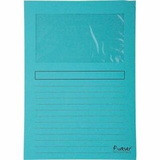 Sichtmappe Forever®, Karton (RC), 120 g/m², A4, 22 x 31 cm, hellblau