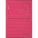Fenstermappe Exacompta 50108E, DIN A4, Karton (RC), pink,...