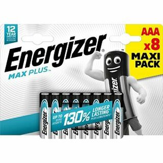 Batterie Energizer 638900, Micro, LR03/AAA, 1,5 Volt, ECO, 8 Stck