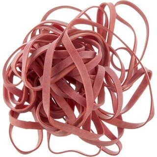 Gummiband, Schachtel klein, SB: 10 mm, FM: 150 mm, rot