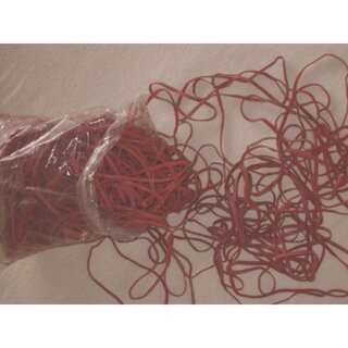 Heckmann Gummiband 515241, Schnittbreite: 3 mm, Flachma: 120 mm, rot, 100 g