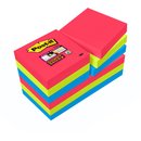 Haftnotiz Super Sticky, 48 x 48 mm, 3farbig sortiert, 90...