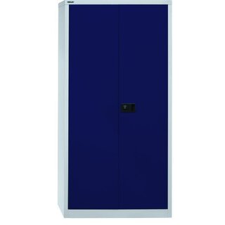 Schrank Bisley E782A04505, mit Flgeltren, 4 Bden, Mae: 195x91,4x40cm, blau