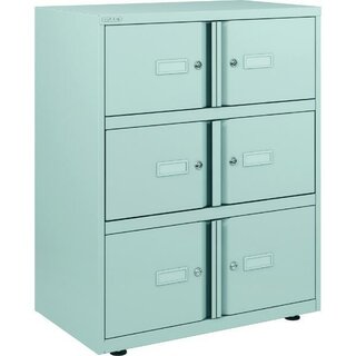 Lodge Essential Bisley 6 Türen abschließbar, silber