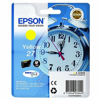 Tinte Epson C13T27044012, Reichweite: 300 Seiten, gelb