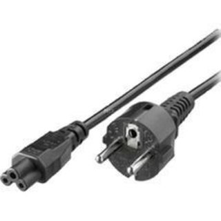 Netzkabel, Schuko / C5 - Stecker/Buchse, L: 0,9 m, schwarz