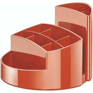 Schreibtischköcher HAN RONDO rot, 140x140x109, 9 Fächer,...