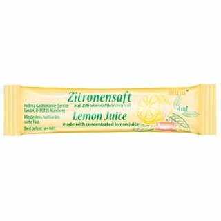Zitronensaft-Sticks Hellma 70101477, fr Tee, a 4ml, 100 Stck