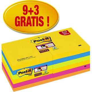 Haftnotiz Super Sticky Rio de Janeiro, 76 x 76 mm, 5farbig sortiert