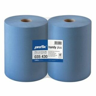 Industrieputztuchrolle Profix 35430, 2-lagig, 1000 Blatt Rolle, blau, 2 Rollen