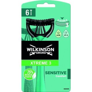 Wilkinson Sword Einwegras.Xtreme 3 Sensitive türkis 4+2...