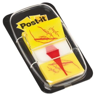 Index-Spender 3M Post-It 680 Sign here, mit 50...
