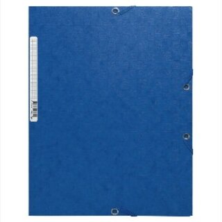 Eckspanner Exacompta 55752E, A4, aus Karton, Fassungsvermgen: 250 Blatt, blau