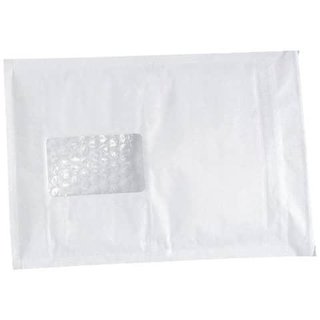 Luftpolster-Versandtasche mit Fenster Farbe: weiß...