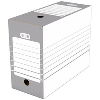 ELBA Archiv-Schachtel, Breite 150 mm, A4, wei/grau