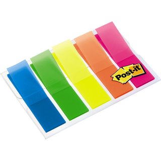 Haftmarker Index Mini 683, blau/grn/gelb/orange/pink, 5 x 20 Blatt