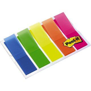 Haftmarker Index Mini 683, blau/grn/gelb/orange/pink, 5 x 20 Blatt